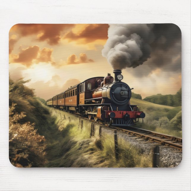 Tapis De Souris Train Rétro (Devant)