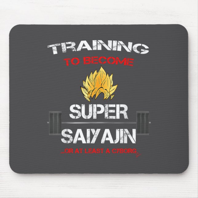 Tapis De Souris Training To Become A Super Saiyajin - Fun Fitness  (Devant)