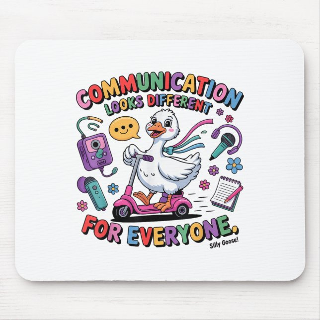 Tapis De Souris Traitement de la parole Slp Silly Goose Communicat (Devant)