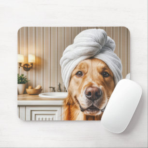 Tapis De Souris Traitement des Spas Golden Retriever