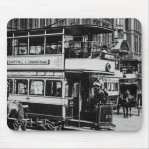 Tapis De Souris Trams à Manchester, c.1900