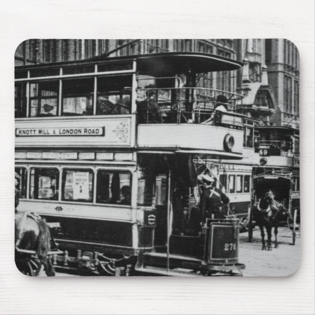 Tapis De Souris Trams à Manchester, c.1900 (Devant)
