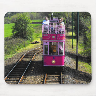 Tapis De Souris Tramway rose au passage