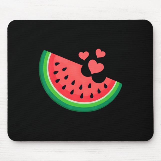 Tapis De Souris Tranche de pastèque Melon Vacances d'été Pastèque  (Devant)