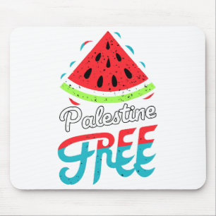 Tapis De Souris Tranches paisibles Watermelon Free Palestine - Sou