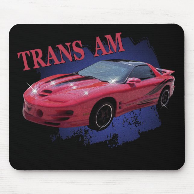 TAPIS DE SOURIS TRANSPORT AM ROUGE ET PRÊT (Devant)