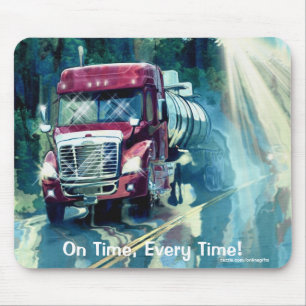 Tapis De Souris Transport Camion Transport routier Art Mousepad
