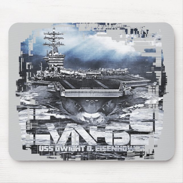 Tapis De Souris Transporteur d'aéronef Dwight D. Eisenhower Mousep (Devant)
