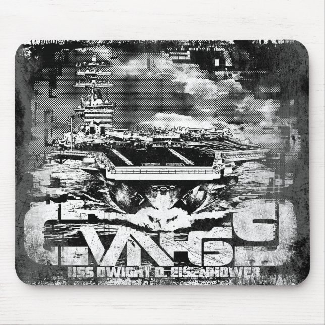 Tapis De Souris Transporteur d'aéronef Dwight D. Eisenhower Mousep (Devant)