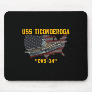 Tapis De Souris Transporteur D'Aéronefs Utilisant Ticondéroga Cvs-