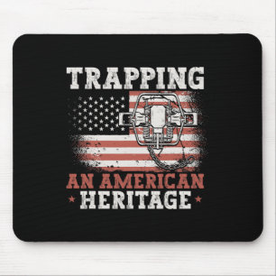Tapis De Souris Trapper Un Piège De Chasse Héritage Américain
