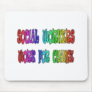 Tapis De Souris Travail d'assistants sociaux pour le changement