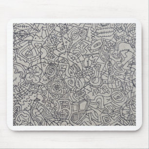 Tapis De Souris Travail de ligne d'œuvre de graffiti