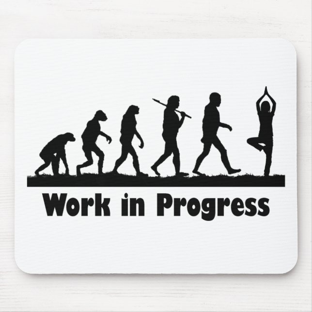 Tapis De Souris Travail en cours (yoga) (Devant)