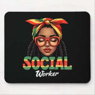 Tapis De Souris Travailleuse sociale Travail social Femmes Filles