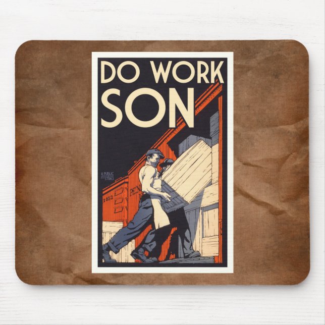 Tapis De Souris travaillez le fils (Devant)