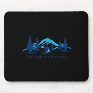 Tapis De Souris Traverse ville michigan station de ski skieur ski