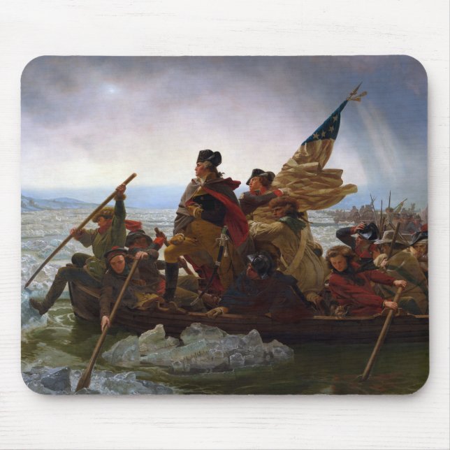 Tapis De Souris Traversée du fleuve Delaware, George Washington (Devant)