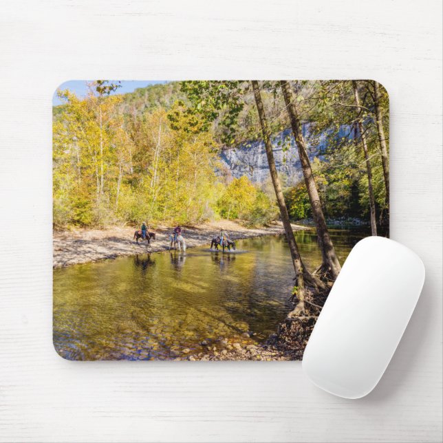 Tapis De Souris Traverser La Mousepad De La Rivière Buffalo (Avec souris)