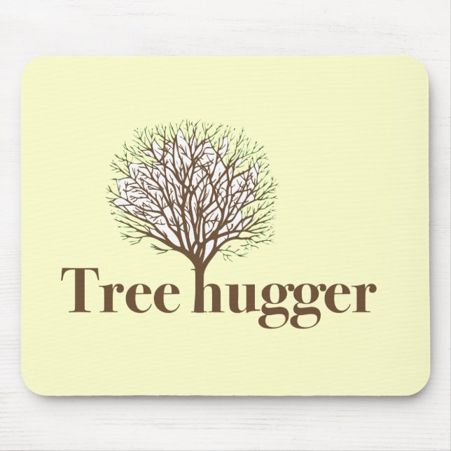 Tapis De Souris Tree Hugger w/ tree illustration (Devant)