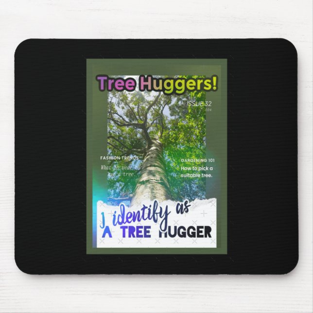 Tapis De Souris Tree Huggers Extraordinaire. Couverture de zine (Devant)
