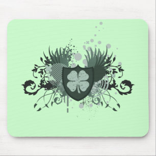 Tapis De Souris trèfle à quatre feuilles. hi-fi. v2.