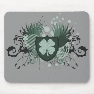 Tapis De Souris trèfle à quatre feuilles. hi-fi. v2.
