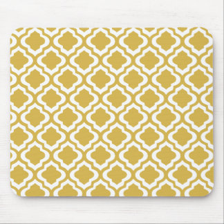 Tapis De Souris Trèfle élégant de Quatrefoil de Marocain de