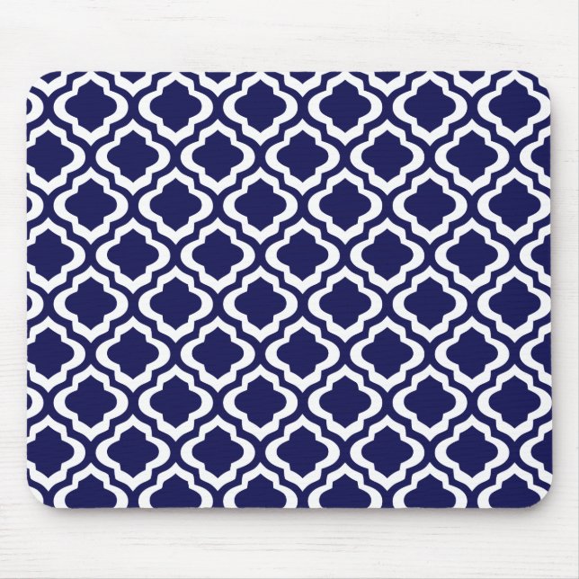 Tapis De Souris Trèfle marocain de Quatrefoil de treillis de (Devant)