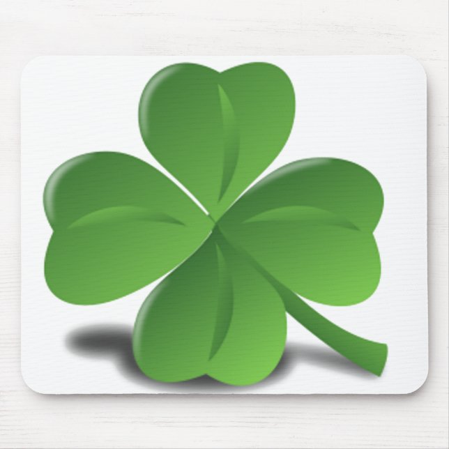 Tapis De Souris Trèfle Mousepad de shamrock du jour de St Patrick (Devant)
