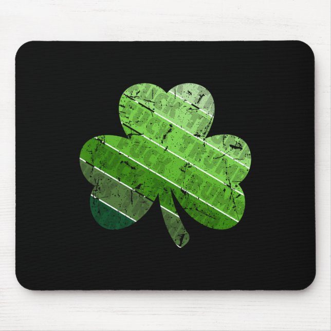 Tapis De Souris Trèfle vert subtil anti-Trump de la Saint-Patrick (Devant)