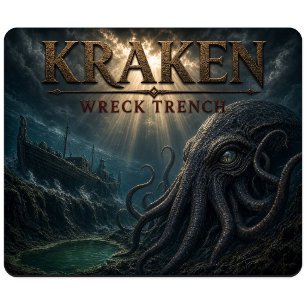 Tapis De Souris Trenchée de l'épave du Kraken Dark Realism