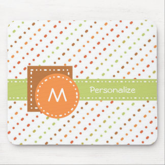 Tapis De Souris Trendy Monogram Dotted Stripes With