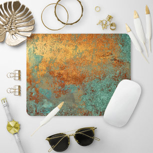 Tapis De Souris Trendy Rich Copper Patina Metallic