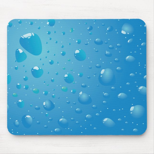 Tapis De Souris Très Cool gouttelettes d'eau Mouse Mat (Devant)