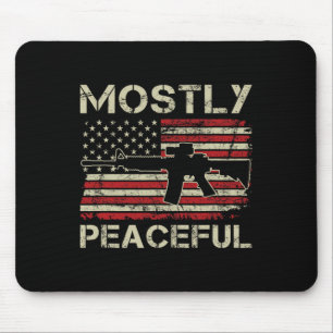 Tapis De Souris Très Pacifique - 2e amendement Pro Armes Ar15 État