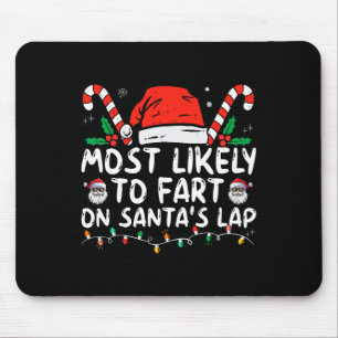 Tapis De Souris Très Probable De Commencer Sur Père Noël Lap Famil