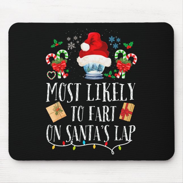 Tapis De Souris Très Probable De Commencer Sur Père Noël Lap Fun F (Devant)