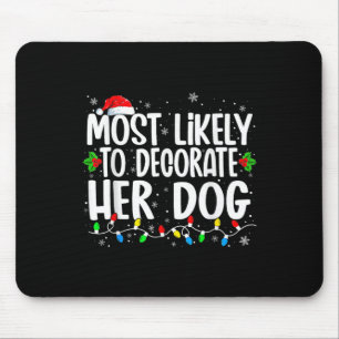 Tapis De Souris Très Probable De Décorer Son Chien Famille Noël P