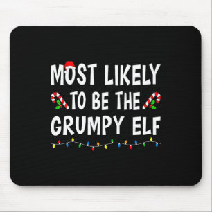 Tapis De Souris Très Probable D'Être L'Elf Grumpy Xmas Famille Drô