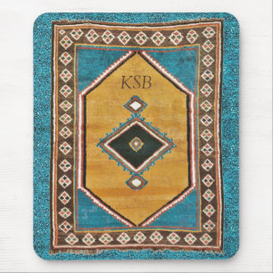 Tapis De Souris Trésor Turquoise Antique Perse Oriental Tapis
