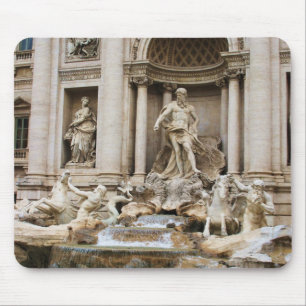 Tapis De Souris Trevi Fountain Rome Italy Travel Photo
