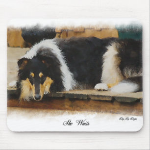 Tapis De Souris Tri Color Rough Collie Cadeaux Art