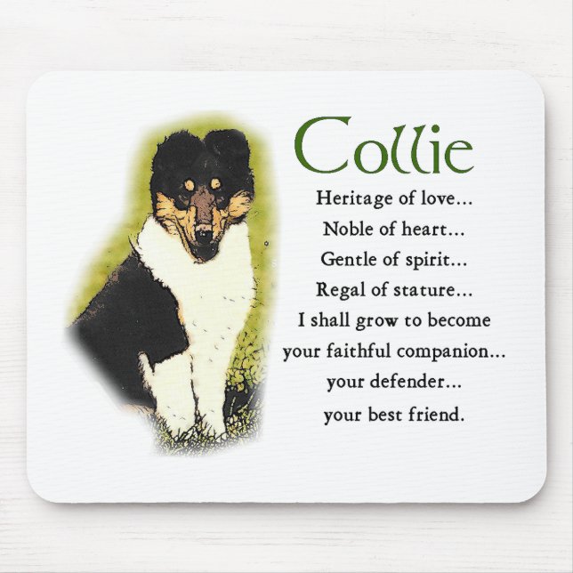 Tapis De Souris Tri Color Rough Collie Toxits (Devant)
