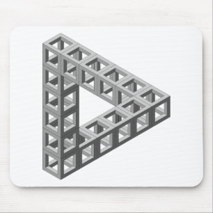 Tapis De Souris Triangle impossible d'illusion optique