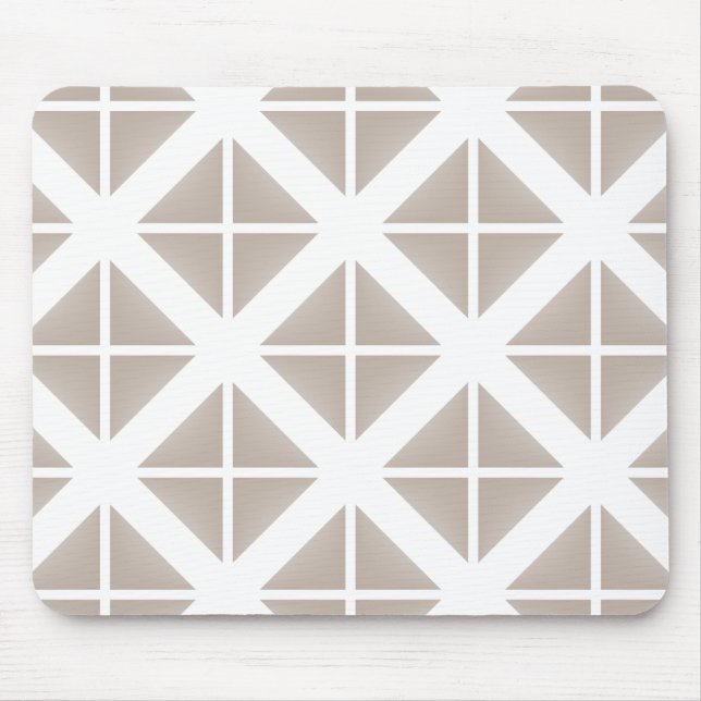 Tapis De Souris Triangle Motif tendance beige (Devant)