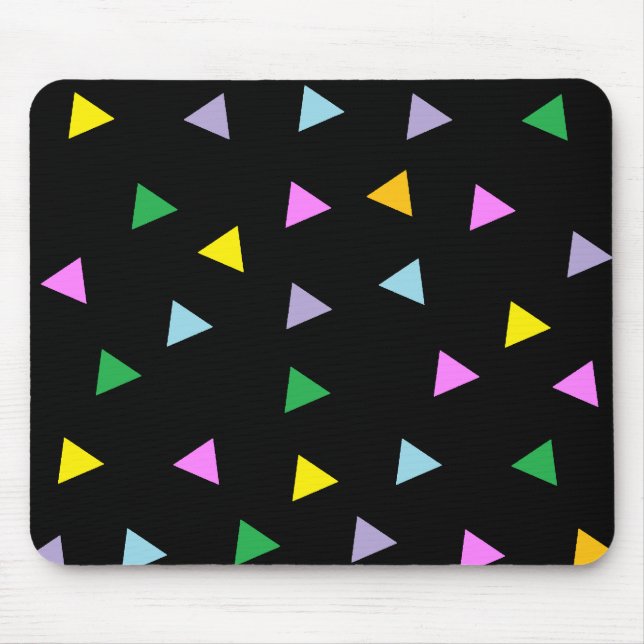 Tapis De Souris Triangles colorées (Devant)