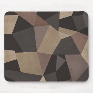 Tapis De Souris Triangles polygonaux géométriques imprimés couleur