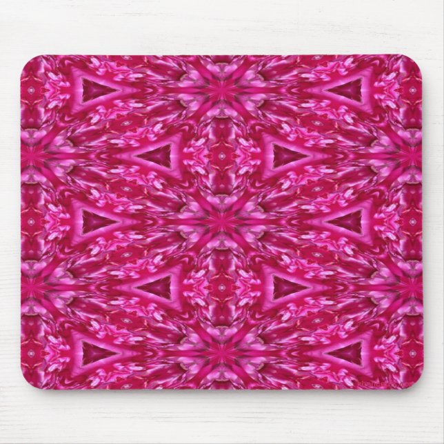 Tapis De Souris Triangles roses chauds (Devant)