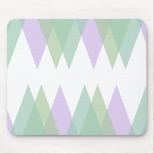 Tapis De Souris Triangles vert et lilas